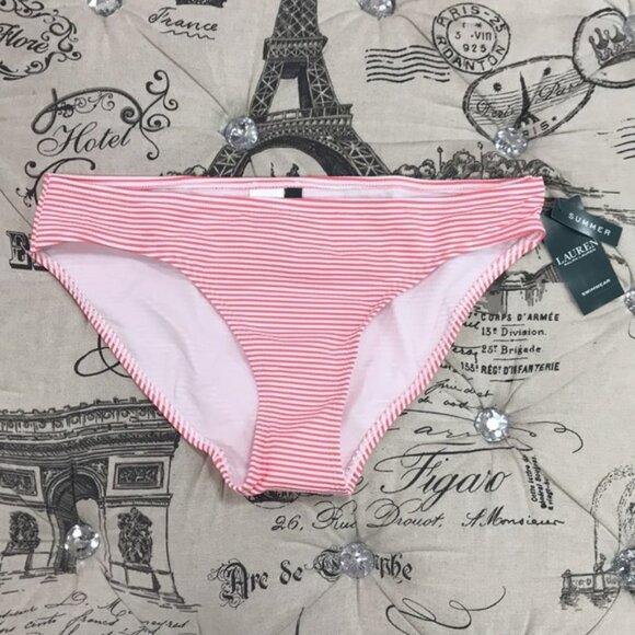 RALPH LAUREN SEERSUCKER STRIPE BIKINI Swim - Picture 4 of 5